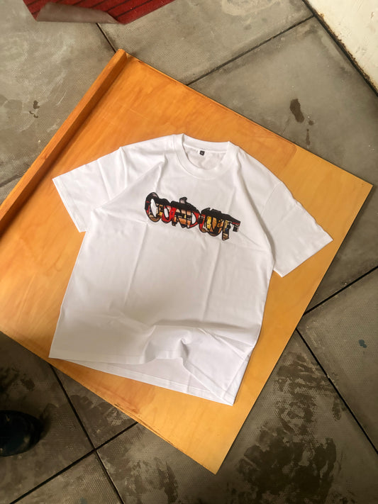 Original white conduct tee￼
